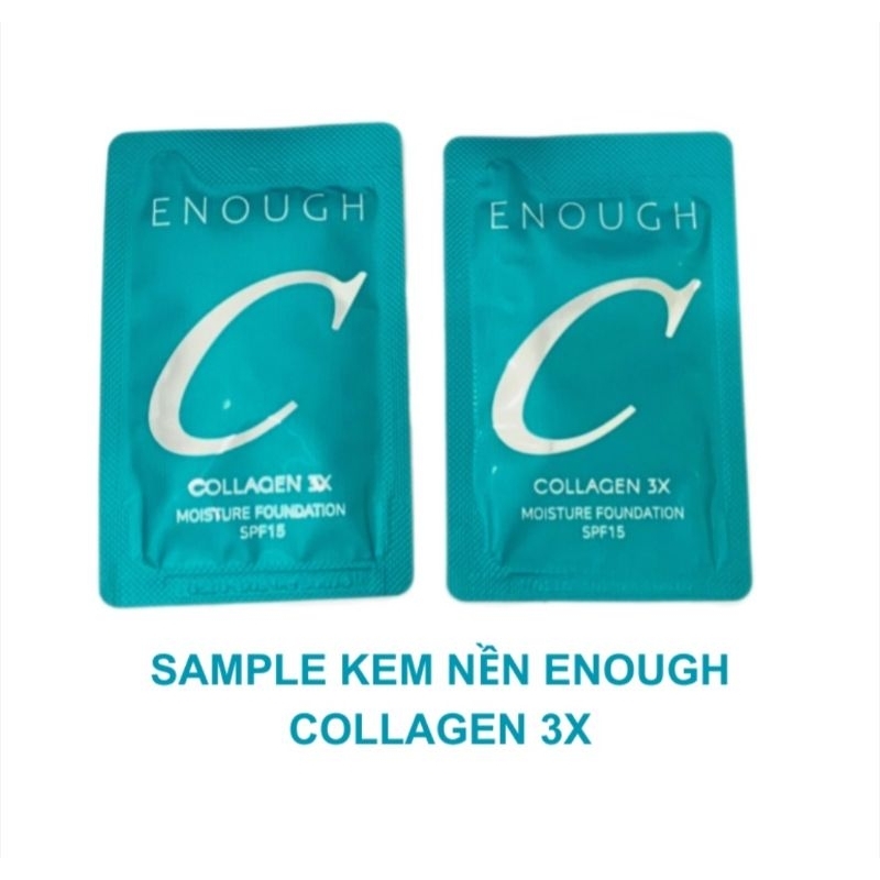 SAMPLE 10 GÓI KEM NỀN 3X ENOUGH COLLAGEN 3X MOISTURE FOUNDATION
