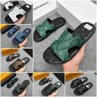 Dép da HS LUXURY 33 Quai Ngang Nam Nữ logo Cao Cấp .Dép Lê. Dép xỏ ngón. CHUẨN HÀNG QUẢNG CHÂU