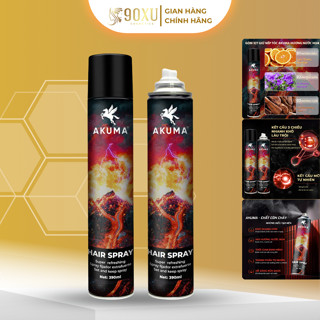  GÔM XỊT GIỮ NẾP TÓC NAM AKUMA 390ML – CỐ ĐỊNH KIỂU TÓC 12 GIỜ KHÔ NHANH KHÔNG BẾT DÍNH 