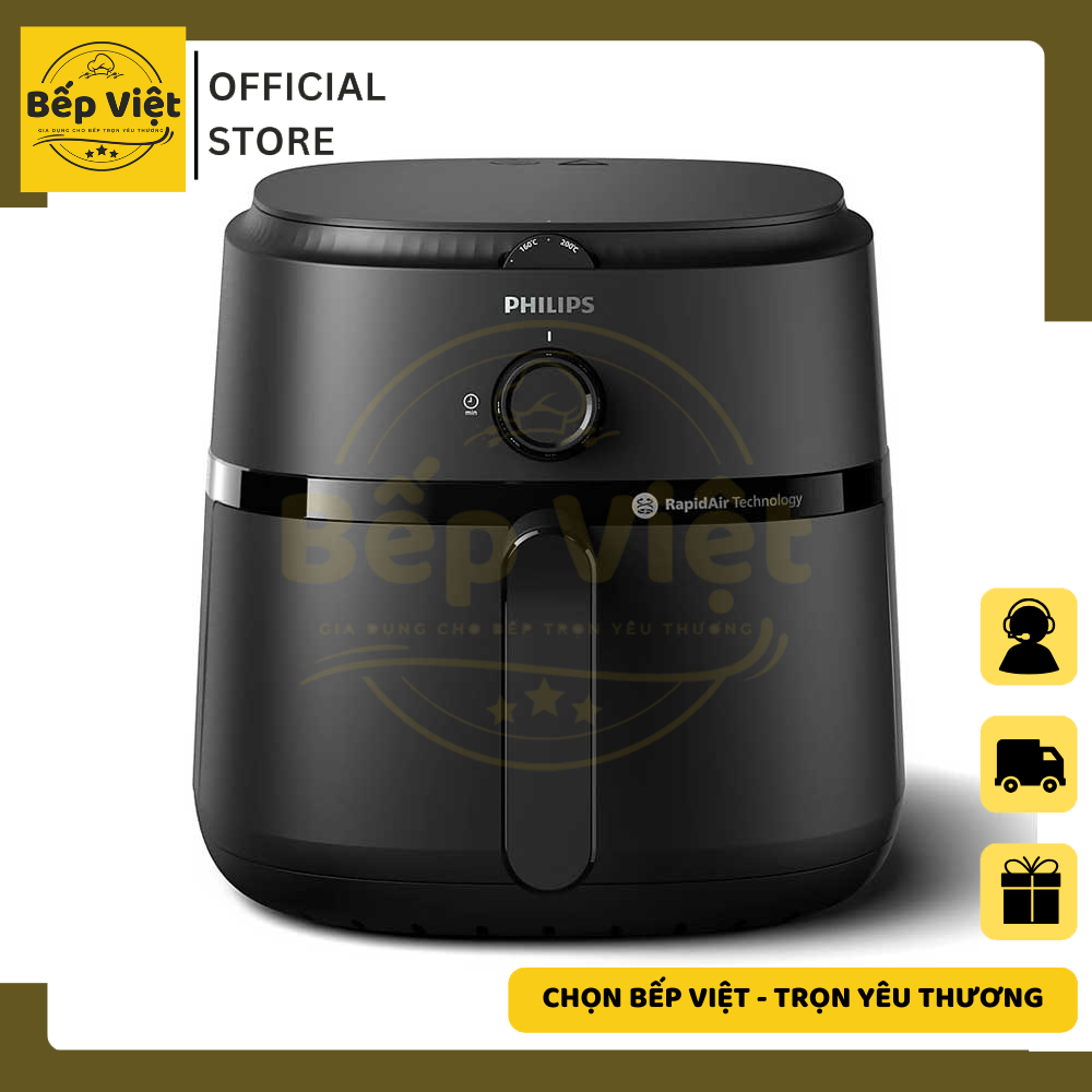 Nồi chiên không dầu Philips NA120 MẪU MỚI dung tích 4,2L - Bảo hành 2 năm chính hãng