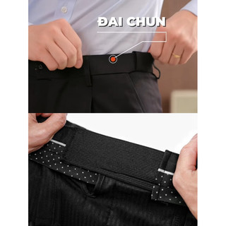 Quần Âu Nam HAPPYORSAD Đai Chun Ẩn Che Khuyêt Điểm Điều Chỉnh Eo Cạp Cao Ống Đứng ( Smart Pants HOS SS2 - Menswear )