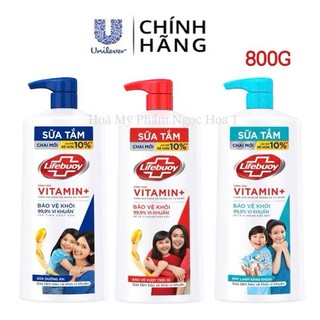  Sữa Tắm Chăm Da Sạch Khuẩn Lifebuoy 800g 