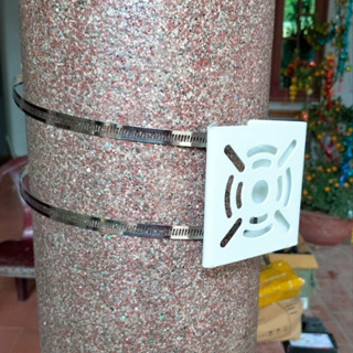 Bích bắt cột sắt gắn camera 10x12 + 2 đai 94 cm, đế gắn chân camera ngoài trời quan sát 10 x 12 + 2 đai 94 cm