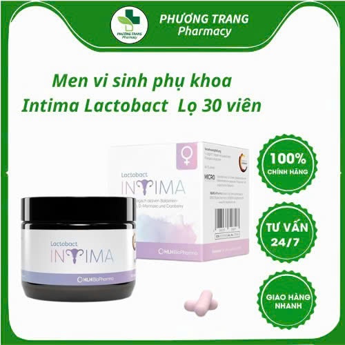 Men vi sinh phụ khoa Intima Lactobact giúp ngăn ngừa và giảm viêm nhiễm, bổ sung vi sinh, cân bằng p