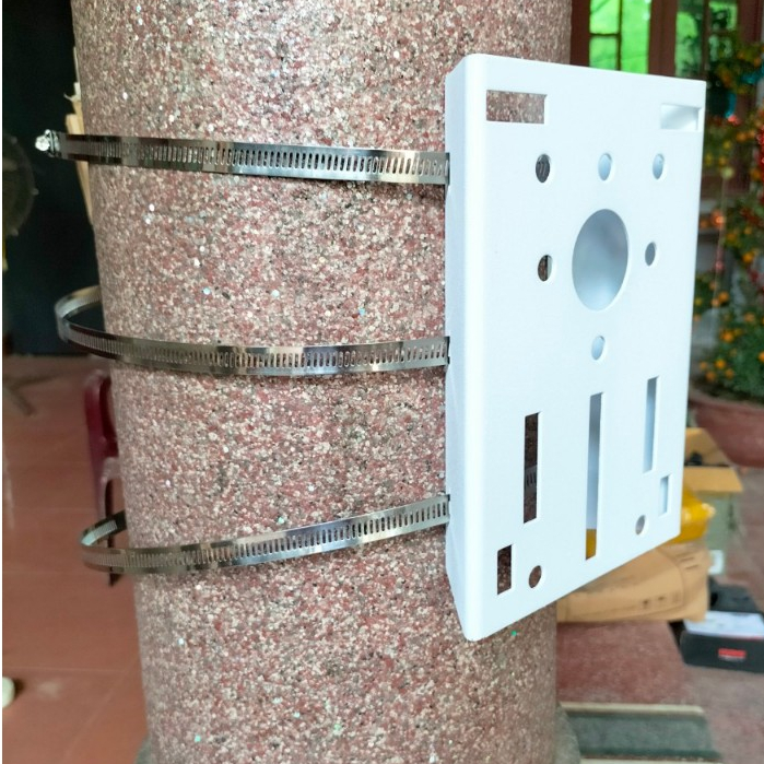 Bích bắt cột sắt gắn camera 15*21, đế gắn chân camera ngoài trời quan sát bằng thép loại 1 cỡ 15*21