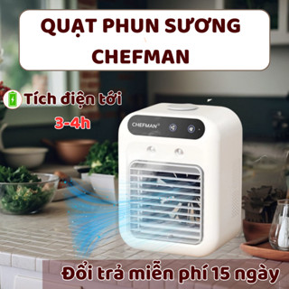 Quạt phun sương tích điện mini Chefman, dung tích 500ml, tích điện tới 4h,đổi trả miễn phí 15 ngày.