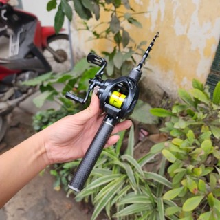   Combo Hoàn Hảo  Bộ Cần Rút mini Black V3 Kết Hợp Máy Cemreo RS Đen Nhám --- Sẵn Dây 