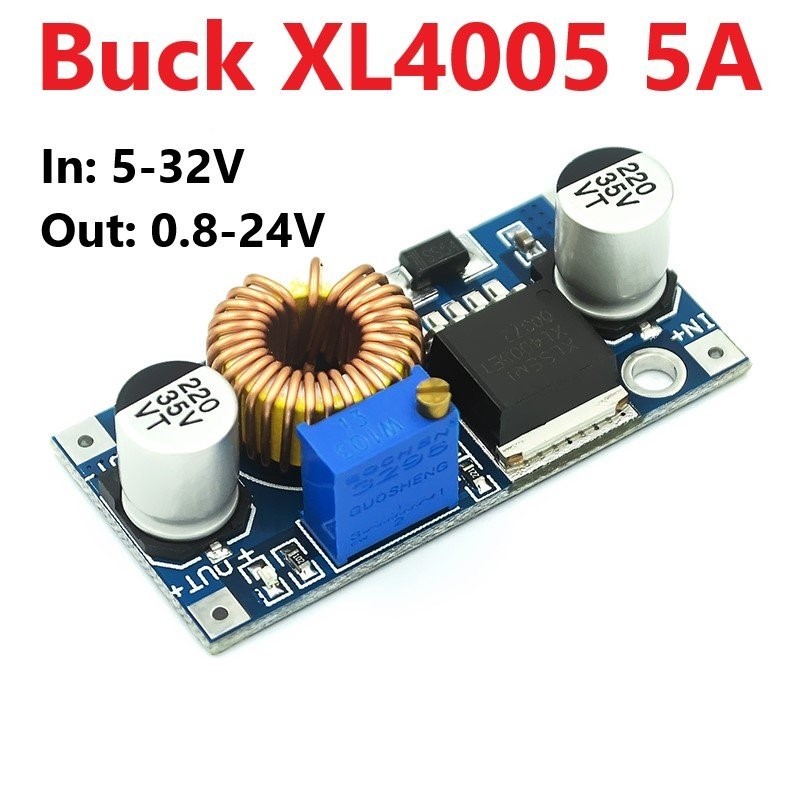 Mạch Module hạ áp Buck DC-DC XL4005 5A ( Vào 5-32VDC Ra 0.8-24VDC )
