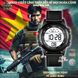[DIRAY 8106GC] Đồng Hồ Nam Thủy Quân Lục Chiến | Chính Hãng – Chống Nước 30M – Đèn LED | Cho Học Sinh-Sinh viên
