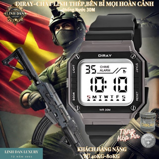 [DIRAY 24103] Đồng Hồ Nam Thủy Quân Lục Chiến | Điện Tử – Đèn LED – Chống Nước 30M | Thể Thao, Bền Bỉ