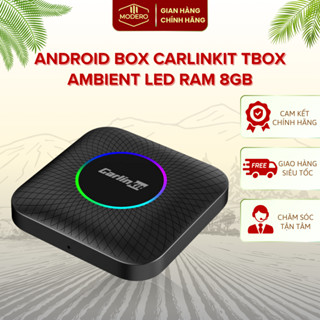 Android Box Carlinkit Tbox Ambient Led, Kết Nối Carplay Android 13-Qualcomm QCM6225, SDM660, RAM 8GB