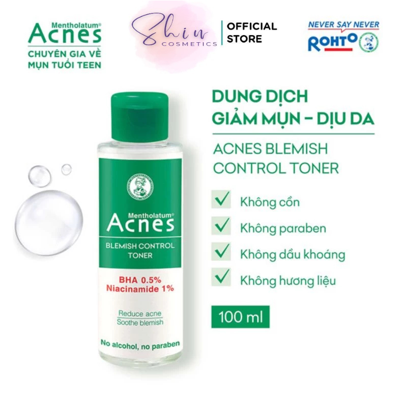 Toner Giảm Mụn Dịu Da Acnes Blemish Control Toner 100ML