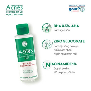 Toner Giảm Mụn Dịu Da Acnes Blemish Control Toner 100ML