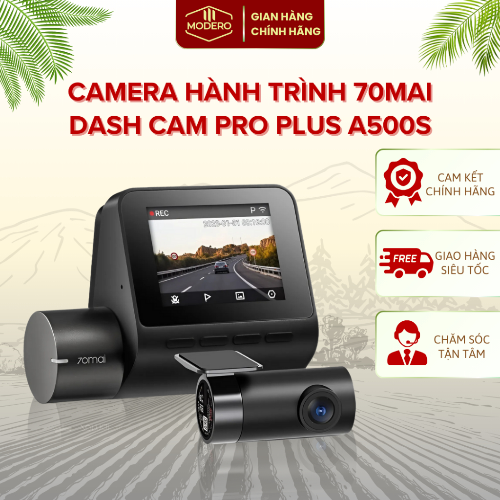 Camera Hành Trình 70mai Dash Cam Pro Plus A500S Bản Quốc Tế - GPS - chuẩn 2K
