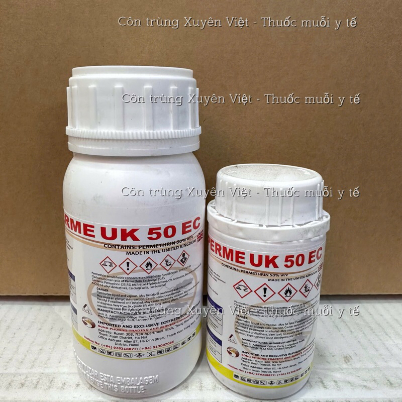 (Nhập khẩu Anh Quốc) Thuốc diệt muỗi Perme UK - chai 100ml
