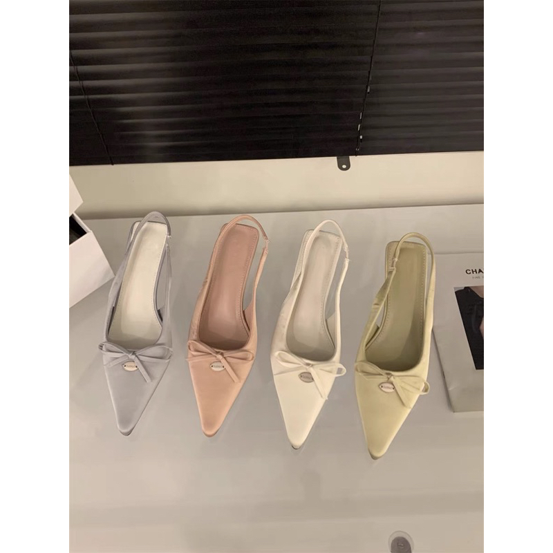 (LÙI 1 SIZE) GIÀY QUAI SAU NƠ W6335-2 TLE MIKELIN TAMISTORE