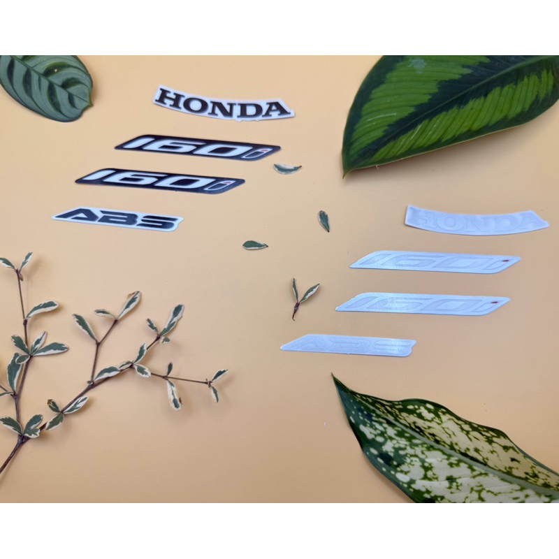 Bộ Tem dán xe chữ logo xe SH 160i + ABS + TEM NẠ SH ĐEN - BẠC 2020 2021 2022 2023 2024 2025