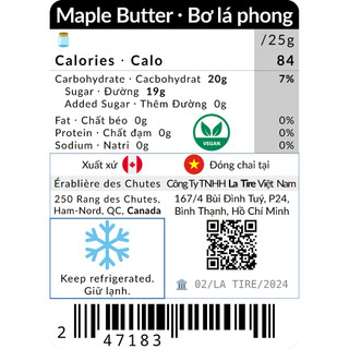 🇨🇦 Maple (Syrup) Butter 🥄 170g ∙ 450g