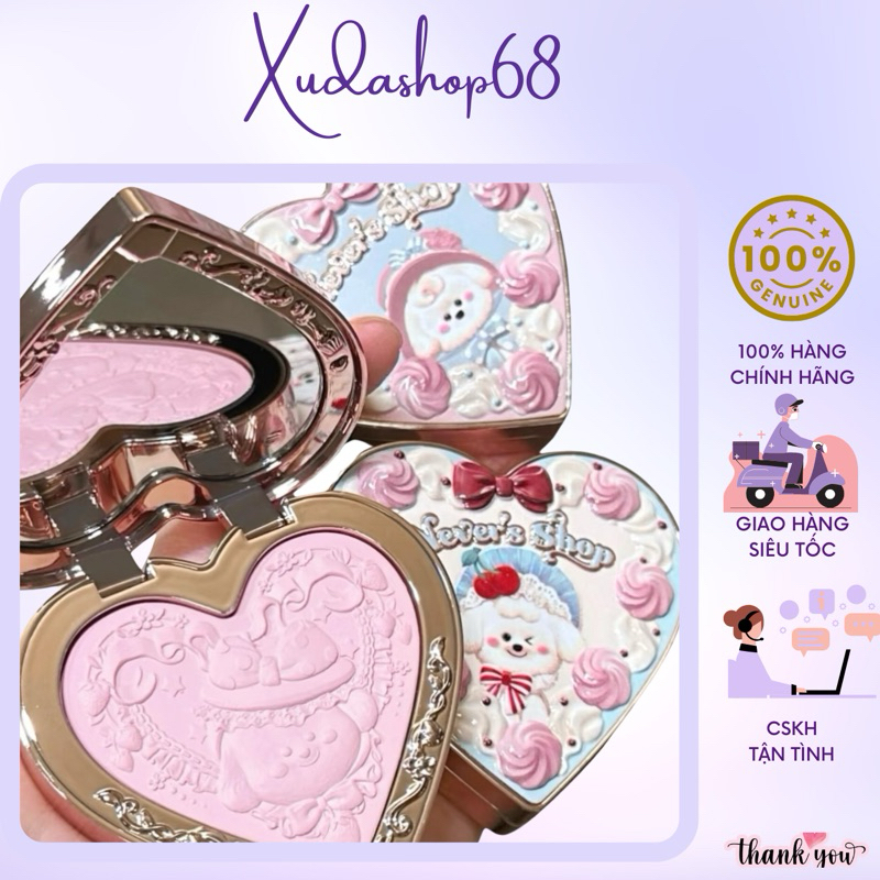 (ĐỌC MÔ TẢ)Phấn má bst mới cún Never's Shop Flower Knows Blush
