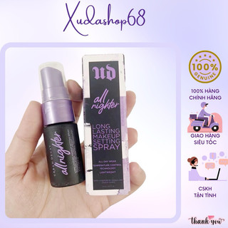   Mini Size  Xịt khóa nền Urban Decay All Nighter 15ml – Giữ lớp makeup bền suốt 16h kiềm dầu 