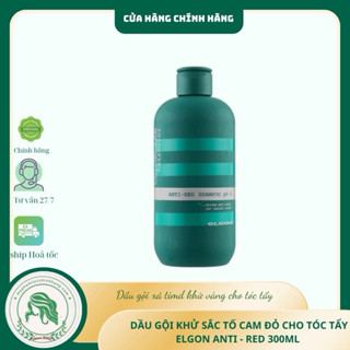 DẦU GỘI KHỬ ÁNH ĐỎ GIỮ MÀU RÊU ELGON XANH ANTI RED 300ML