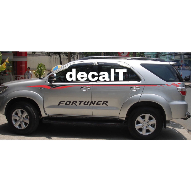 Tem Dán Sườn Xe Fortuner Mẫu Mới. Tem Dán Sườn Xe Fortuner (F1132)