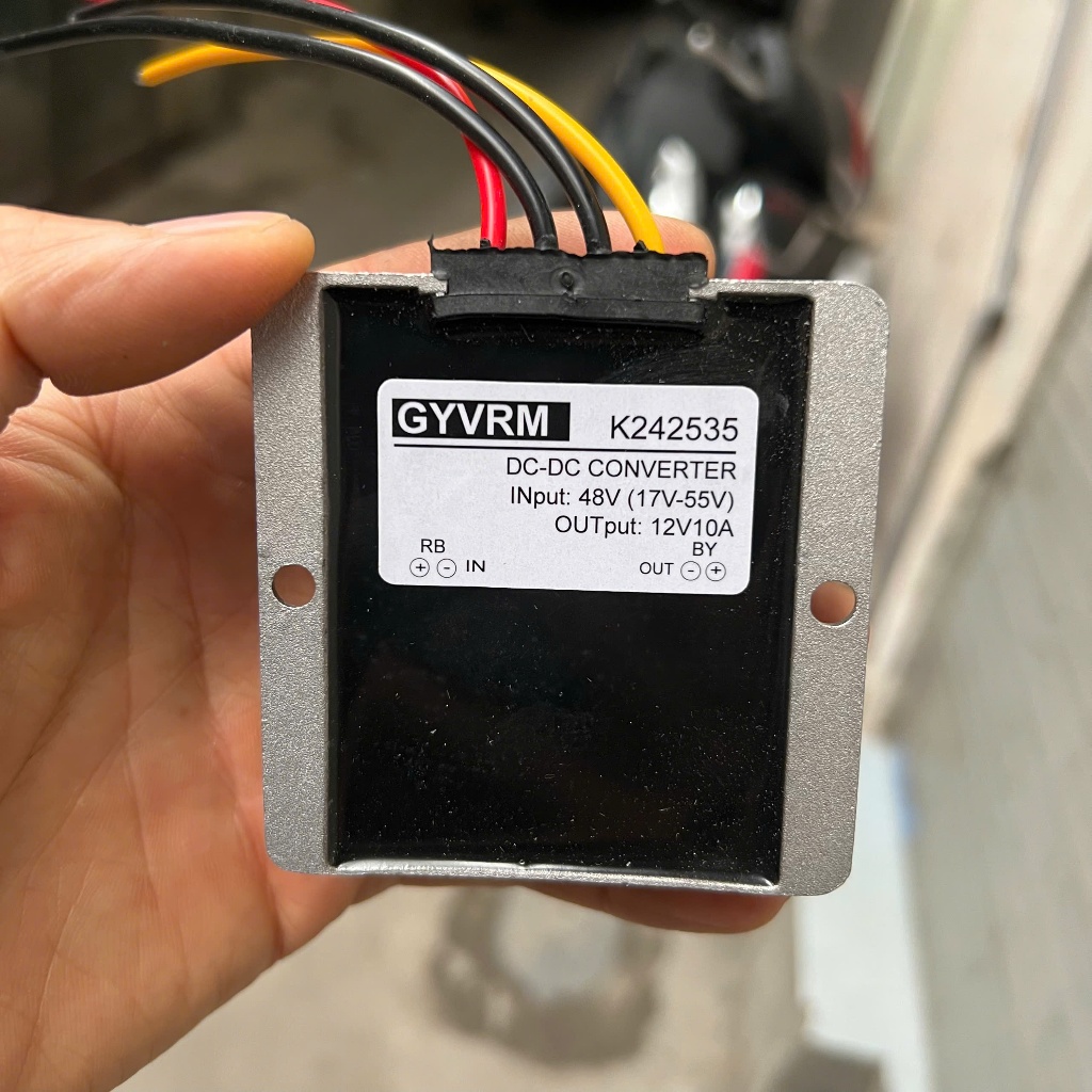 Bộ đổi nguồn điện 48V xuống 12V 10A chống nước chính hãng