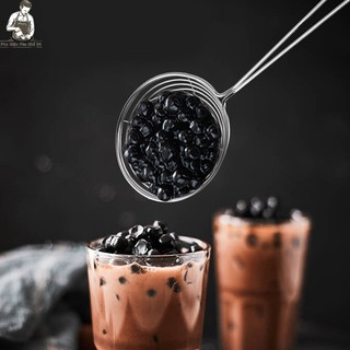 Vợt Lọc Lưới Múc Vớt Trân Châu Topping Cán Đỏ