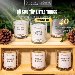 Nến Thơm Thiên Nhiên Aroma Story Trang Trí, Làm Việc Cao Cấp - Quà Tặng Nến Thơm Mini Candle Cup