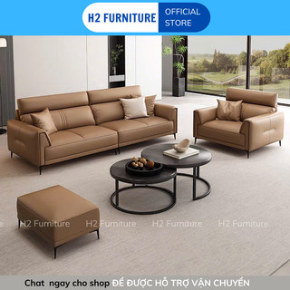  Ghế Sofa da cao cấp H2 Furniture chống trầy xước dễ dàng vệ sinh chống bút bi mực bảo hành 1 năm 