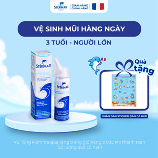 Xịt Mũi cá heo Pháp Sterimar cải thiện hệ hô hấp Nose Hygiene And Comfort 50ml (3 tuổi - Người lớn)