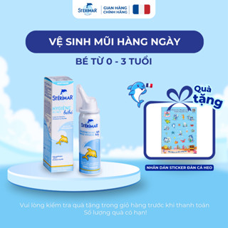 Xịt Mũi Cá Heo Vàng Cho Bé Nước Biển Pháp Sterimar Nose Hygiene Baby (0 tháng - 3 tuổi) - 50ml