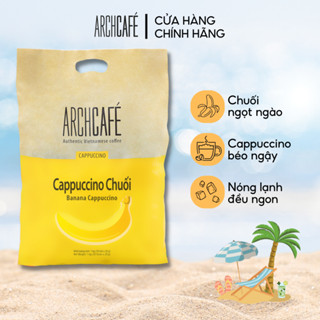 Túi Cà phê Cappuccino Chuối - Cafe hoà tan Archcafé (túi 50 gói x 20g)
