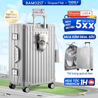 Vali Khung Nhôm B Bamozo 9066 Size 20 và 24 Cao Cấp Bảo Hành 5 Năm - Lỗi 1 Đổi 1 Trong 30 Ngày