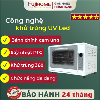 Tủ sấy tiệt trùng đa năng 48L FUJIHOME DD48 Nhập Khẩu, Máy sấy khô công nghệ UVC LED khử trùng