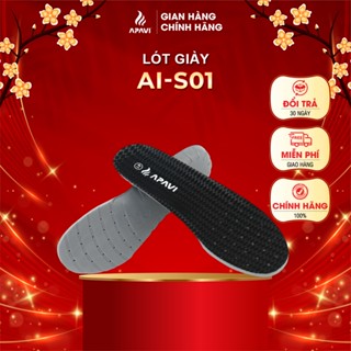 Lót giày thể thao Apavi công nghệ Mỹ, giảm chấn đệm EVA êm chân lỗ thoáng khí trên bề mặt