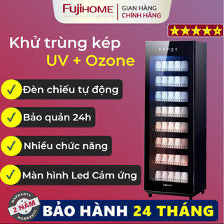 Tủ sấy khử trùng Nhập Khẩu 220 Lít DD220 FUJIHOME, Máy tiệt trùng bằng tia UV + OZONE hiện đại