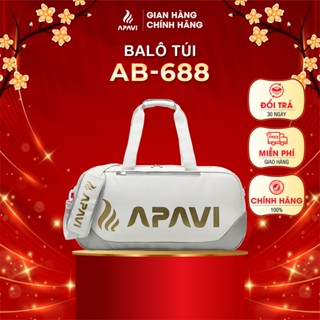 Túi cầu lông Apavi, Phom cứng cáp, Sức chứa lớn, Ngăn đựng giày vợt và đồ ướt riêng, Chống thấm nước