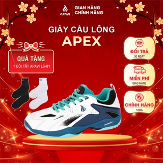 Giày cầu lông bóng chuyền APEX, Da Microfiber Bền, Êm chân, Ôm chân, Thoáng khí, Bám sàn tốt