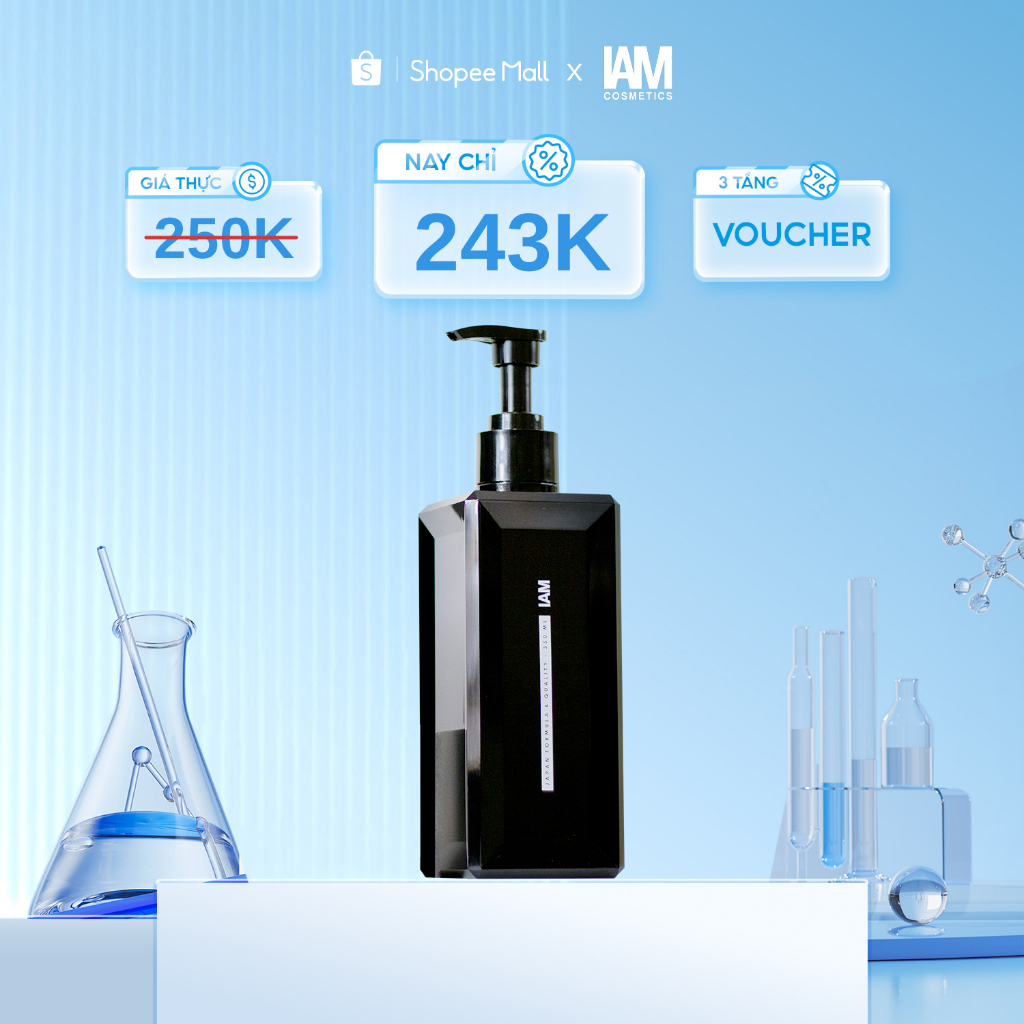 IAM Dầu Gội - Dầu Xả Phồng Tóc, Không Silicone IAM Cosmetics - NHAN KHA AI - NHAN KHẢ ÁI