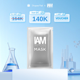 Mặt Nạ V-line Cấp Ẩm, Làm Sáng Và Đều Màu Da - IAM Seastar And Gold Collagen Mask 25G