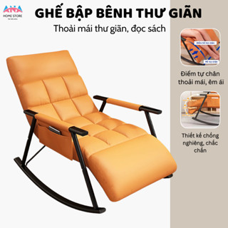 Ghế Bập Bênh Thư Giãn ANA BB02 Dài 1m4 Có Điều Chỉnh Lưng 10 Cấp Độ, Nệm Bông Cao Cấp Bảo Hành 3 Năm Tặng KÈM Gối Vuông