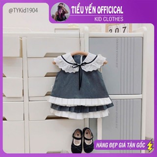 Quần áo trẻ em, Quần áo bé gái đi học đi chơi, phong cách tiểu thư cho bé 9-26kg S1904 | Tiểu Yến KID
