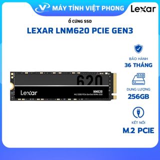 [FULL VAT] Ổ CỨNG SSD LEXAR  NM620 256GB M.2 2280 PCIE 3.0X4 (ĐOC 3300MB/S - GHI 2400MB/S)