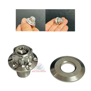  Ốc chân Kính gương 10li Salaya tặng kèm long đền INOX304 mẫu thái gắn loại xe máy Sirius Wave Dream Exciter Winner So 