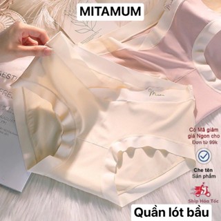 Quần lót bầu Thun Tăm Lạnh, Quần chip bầu Cạp Chéo tránh chạm vết mổ đáy kháng khuẩn Mitamum