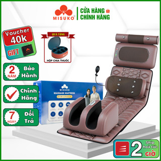 Đệm Massage toàn thân kèm máy massage chân MISUKO MAT-C88 12 điểm [ BẢO HẢNH 24 THÁNG ]