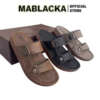 Dép da nam trung niên,đẹp cao cấp, đế cao 2m5cm - Chất liệu da MICOROFIBER Nhập Khẩu  D72