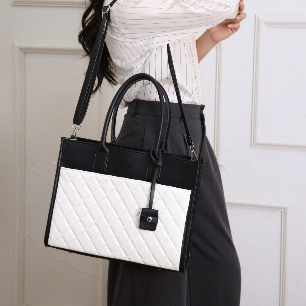 Túi Công Sở LIMI (7 màu) Ngăn Laptop Riêng Tote Da Nữ Đựng Lap 15 inch Đi Làm Đi Dạy (LILY) | BigBuy360 - bigbuy360.vn