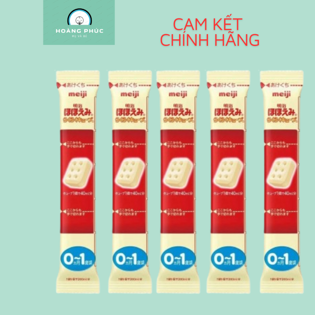 Thanh sữa Meiji nội địa Nhật Bản số 0 tách lẻ 27gram